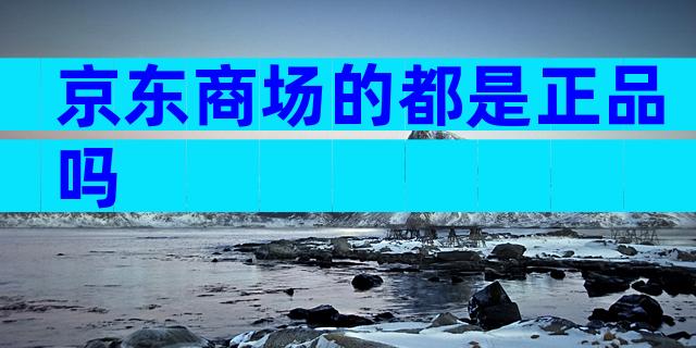 京东商场的都是正品吗