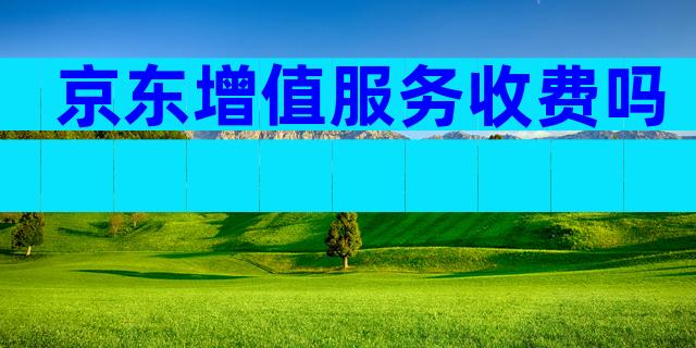 京东增值服务收费吗