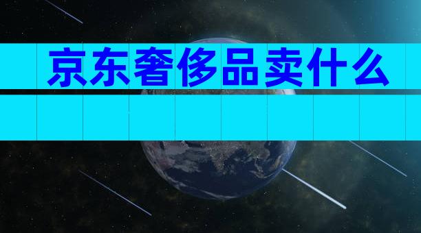 京东奢侈品卖什么