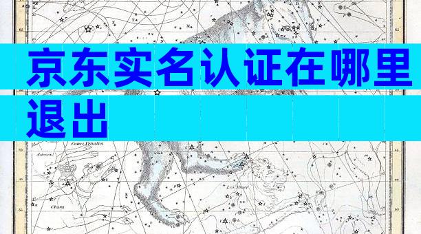 京东实名认证在哪里退出