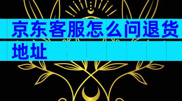 京东客服怎么问退货地址