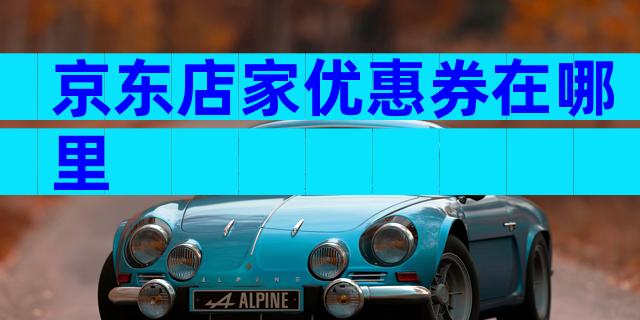 京东店家优惠券在哪里