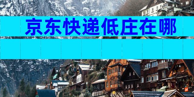 京东快递低庄在哪