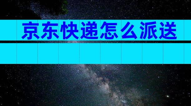 京东快递怎么派送