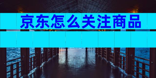 京东怎么关注商品