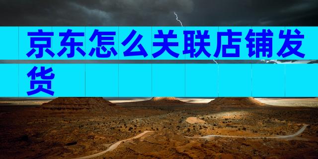 京东怎么关联店铺发货