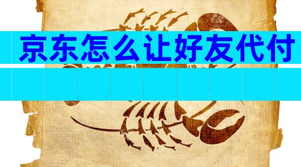 京东怎么让好友代付