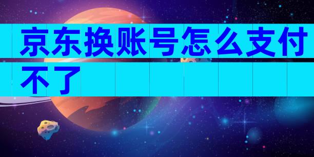 京东换账号怎么支付不了