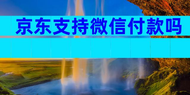京东支持微信付款吗