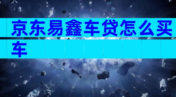 京东易鑫车贷怎么买车