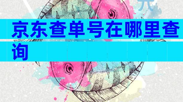 京东查单号在哪里查询