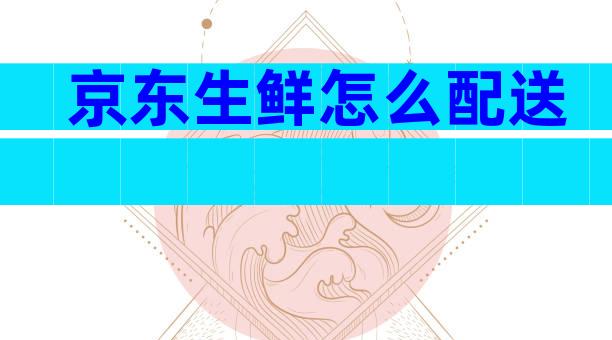 京东生鲜怎么配送