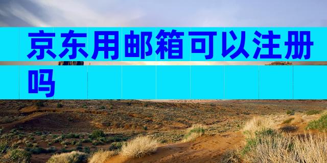 京东用邮箱可以注册吗