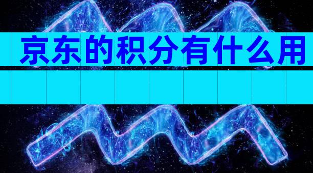 京东的积分有什么用