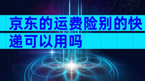 京东的运费险别的快递可以用吗
