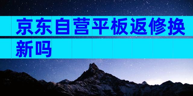 京东自营平板返修换新吗