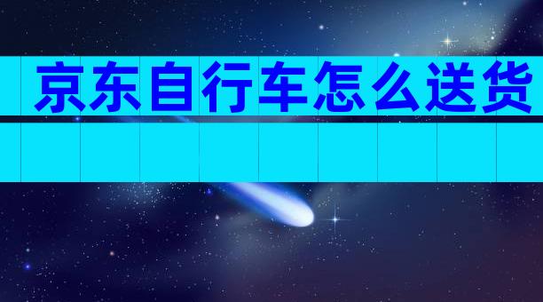 京东自行车怎么送货