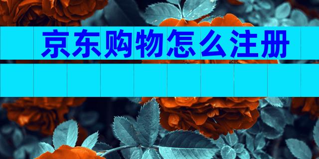 京东购物怎么注册