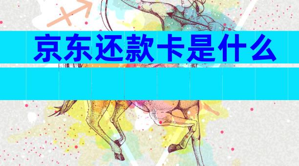 京东还款卡是什么