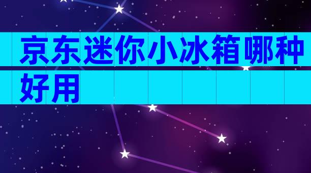 京东迷你小冰箱哪种好用