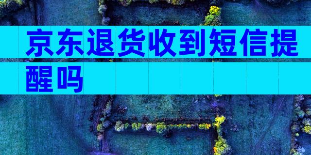 京东退货收到短信提醒吗