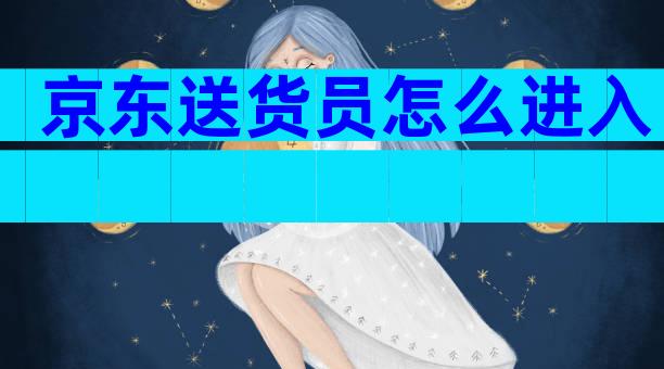 京东送货员怎么进入