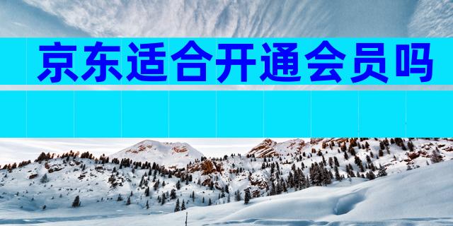 京东适合开通会员吗