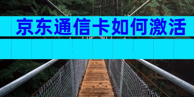 京东通信卡如何激活