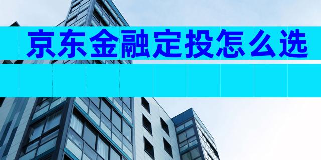 京东金融定投怎么选