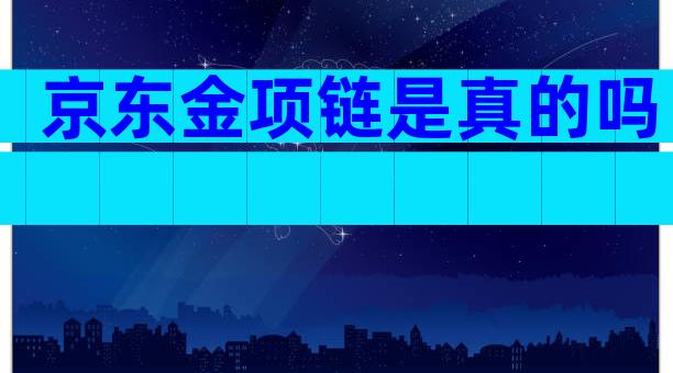 京东金项链是真的吗