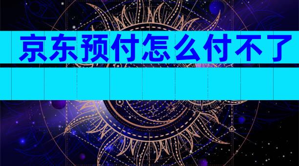 京东预付怎么付不了