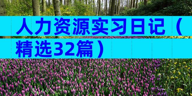 人力资源实习日记（精选32篇）