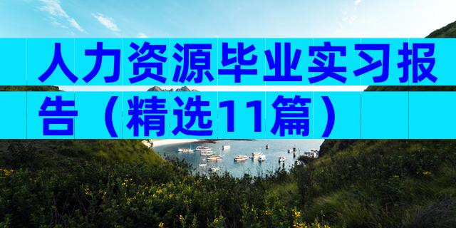 人力资源毕业实习报告（精选11篇）