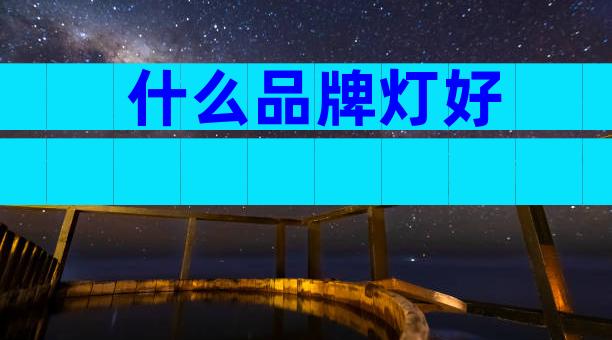 什么品牌灯好