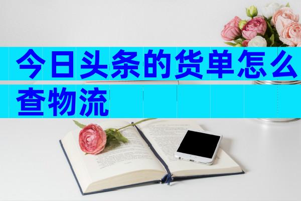 今日头条的货单怎么查物流