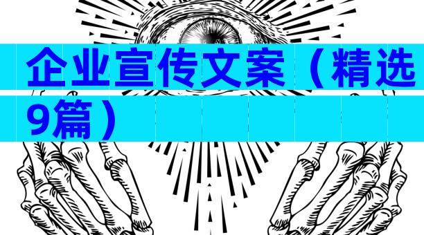 企业宣传文案（精选9篇）