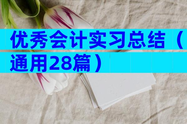 优秀会计实习总结（通用28篇）