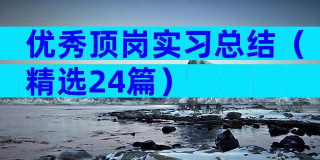 优秀顶岗实习总结（精选24篇）