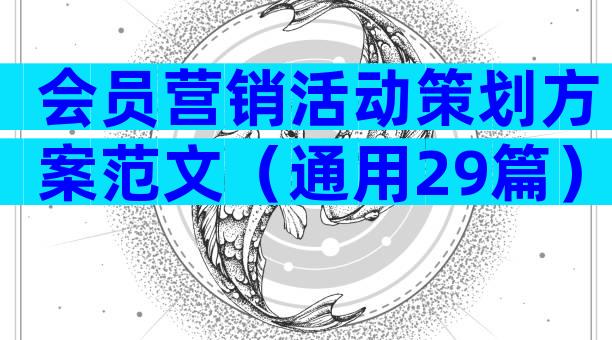 会员营销活动策划方案范文（通用29篇）