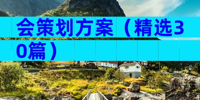 会策划方案（精选30篇）