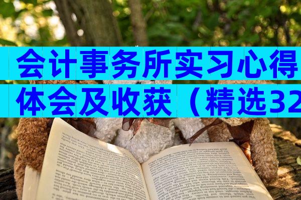 会计事务所实习心得体会及收获（精选32篇）