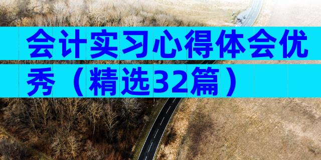 会计实习心得体会优秀（精选32篇）