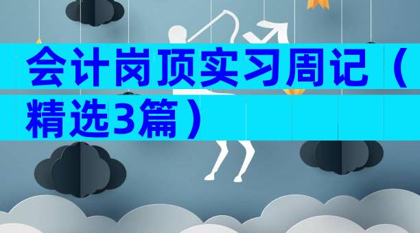 会计岗顶实习周记（精选3篇）