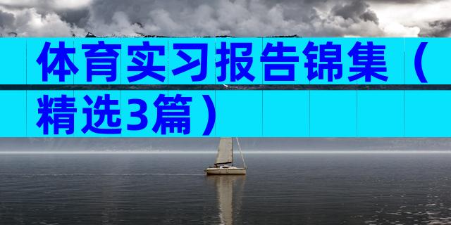 体育实习报告锦集（精选3篇）