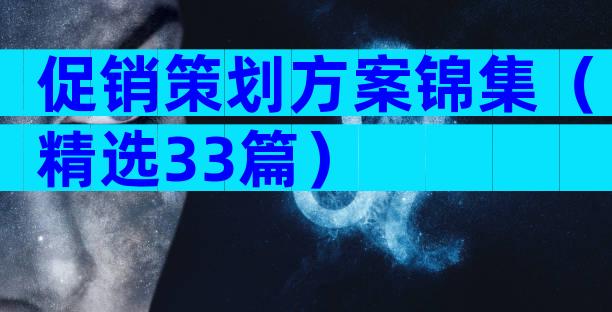 促销策划方案锦集（精选33篇）