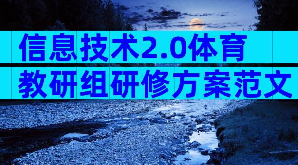 信息技术2.0体育教研组研修方案范文（精选6篇）