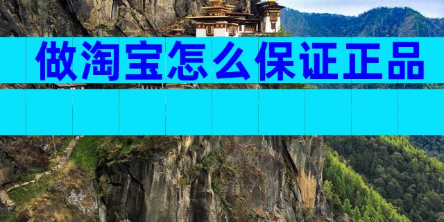 做淘宝怎么保证正品