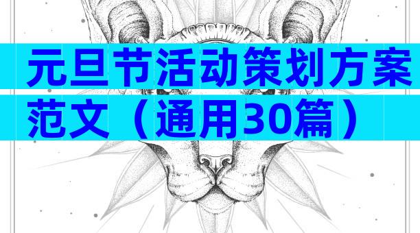 元旦节活动策划方案范文（通用30篇）