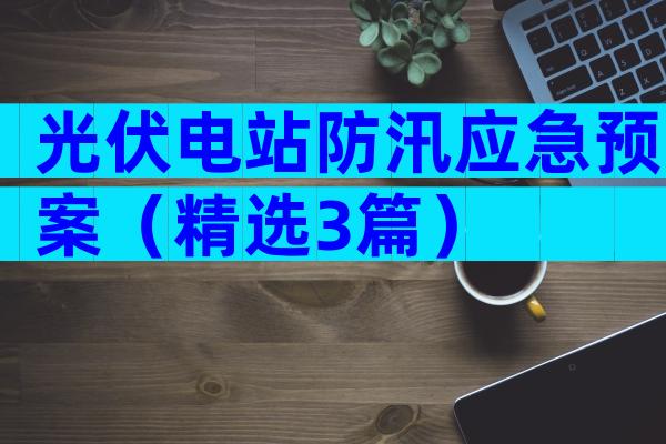 光伏电站防汛应急预案（精选3篇）