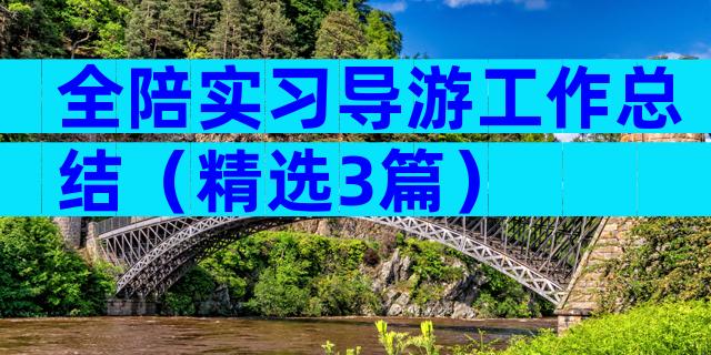 全陪实习导游工作总结（精选3篇）